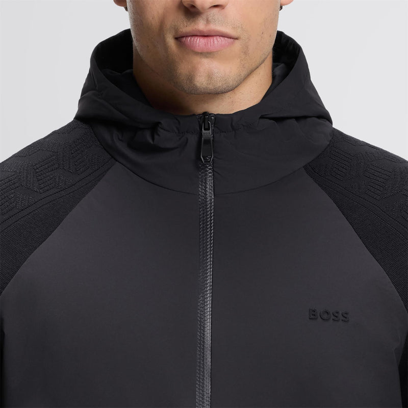 Mirror Hybrid Hooded Jacket Dark Blue