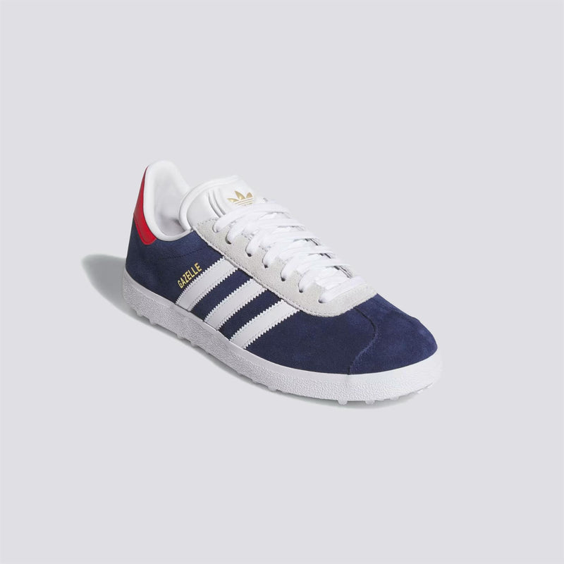 adidas Originals Gazelle Spikeless Golf Shoes Dark Blue/Footwear White/Pure Ruby