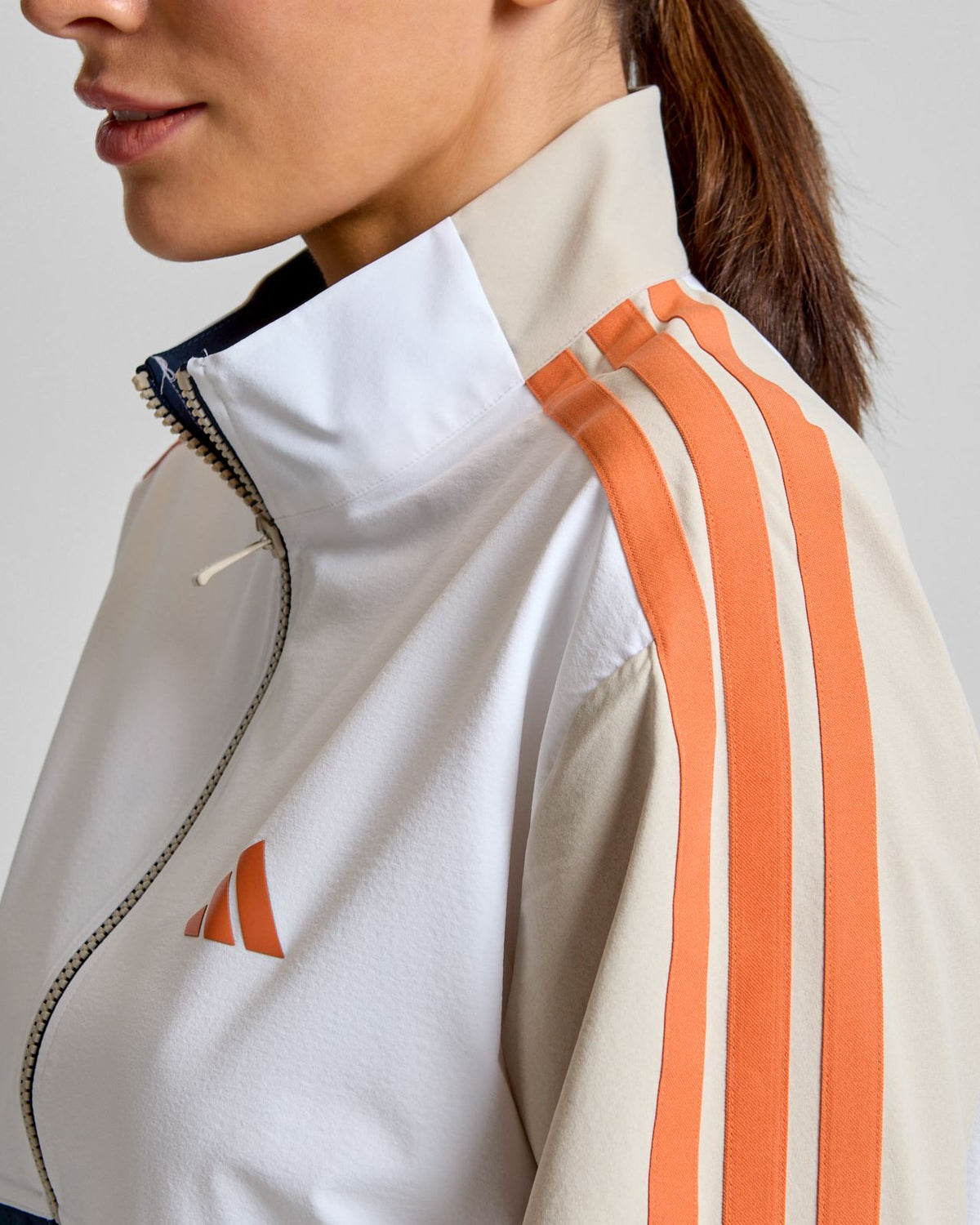 Beyond The Course Colour Block Twistweave Full Zip Jacket Collegiate Navy
