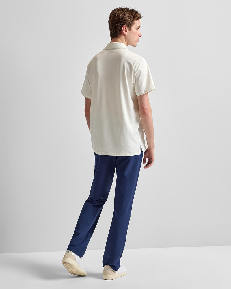 Jacquard Knit Polo Cream