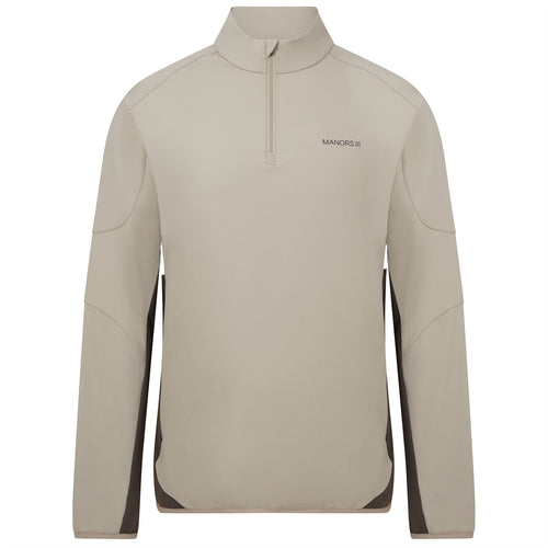 Quarter Zip Tech Mid Layer Greige - SS25