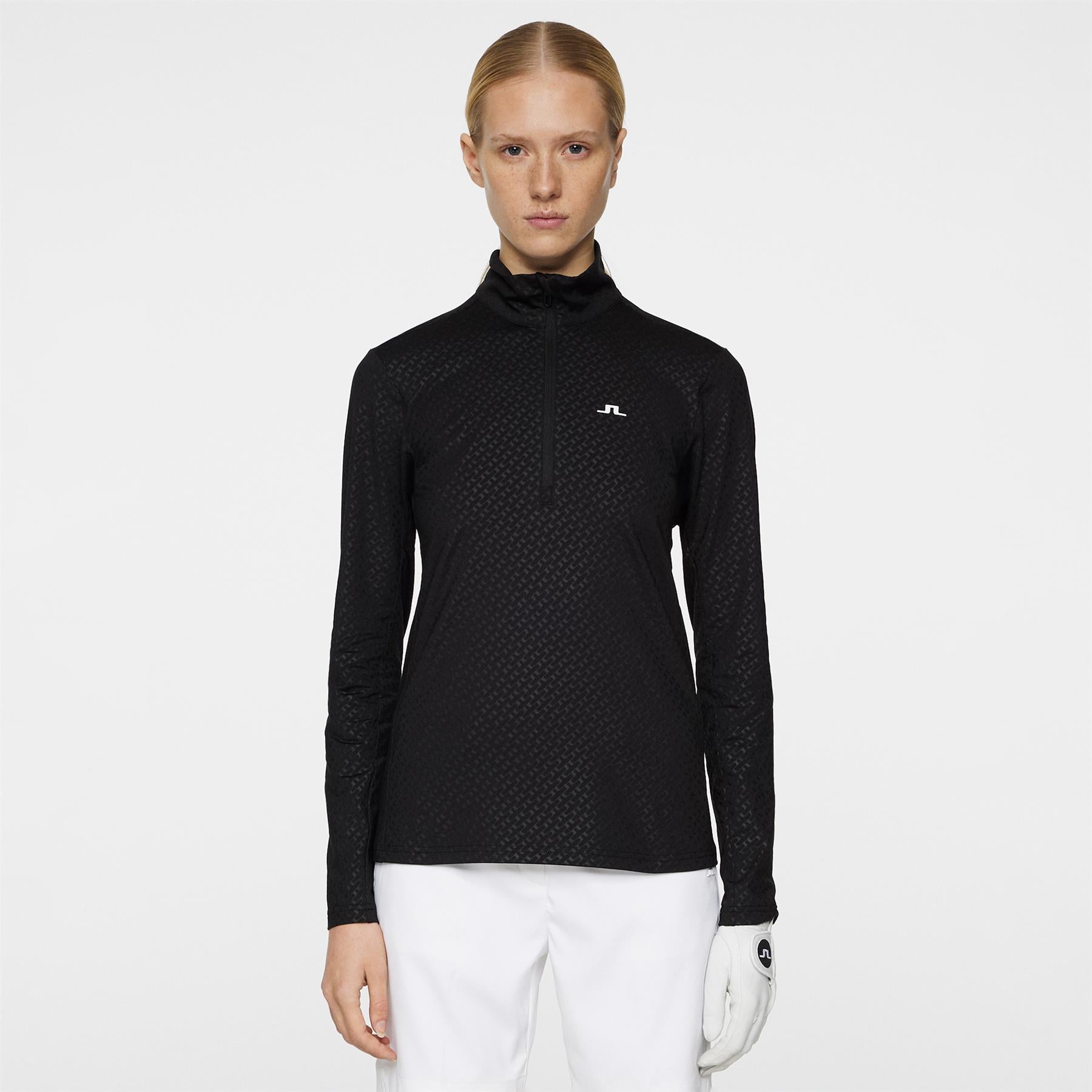 Lauryn Quarter Zip Mid Layer Black