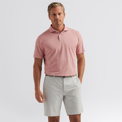 Mezzo Performance Mesh Polo Pink Crepe