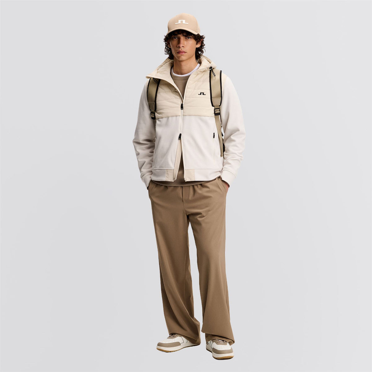 Gage Hybrid Hooded Jacket Moonbeam