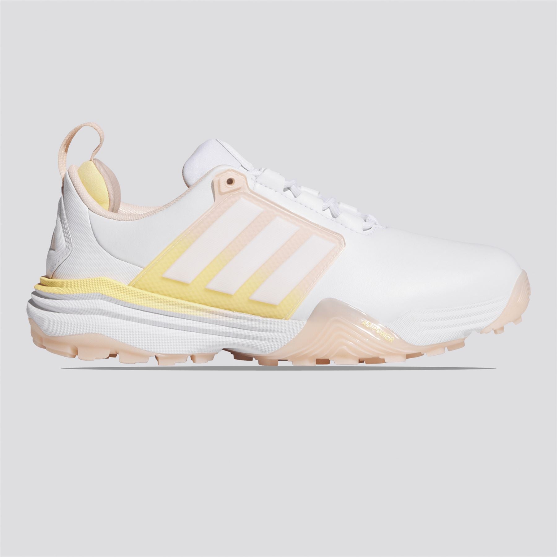 ADIPOWER '26 Spikeless Golf Shoes Footwear White/Blush Pink/Ice Tangerine