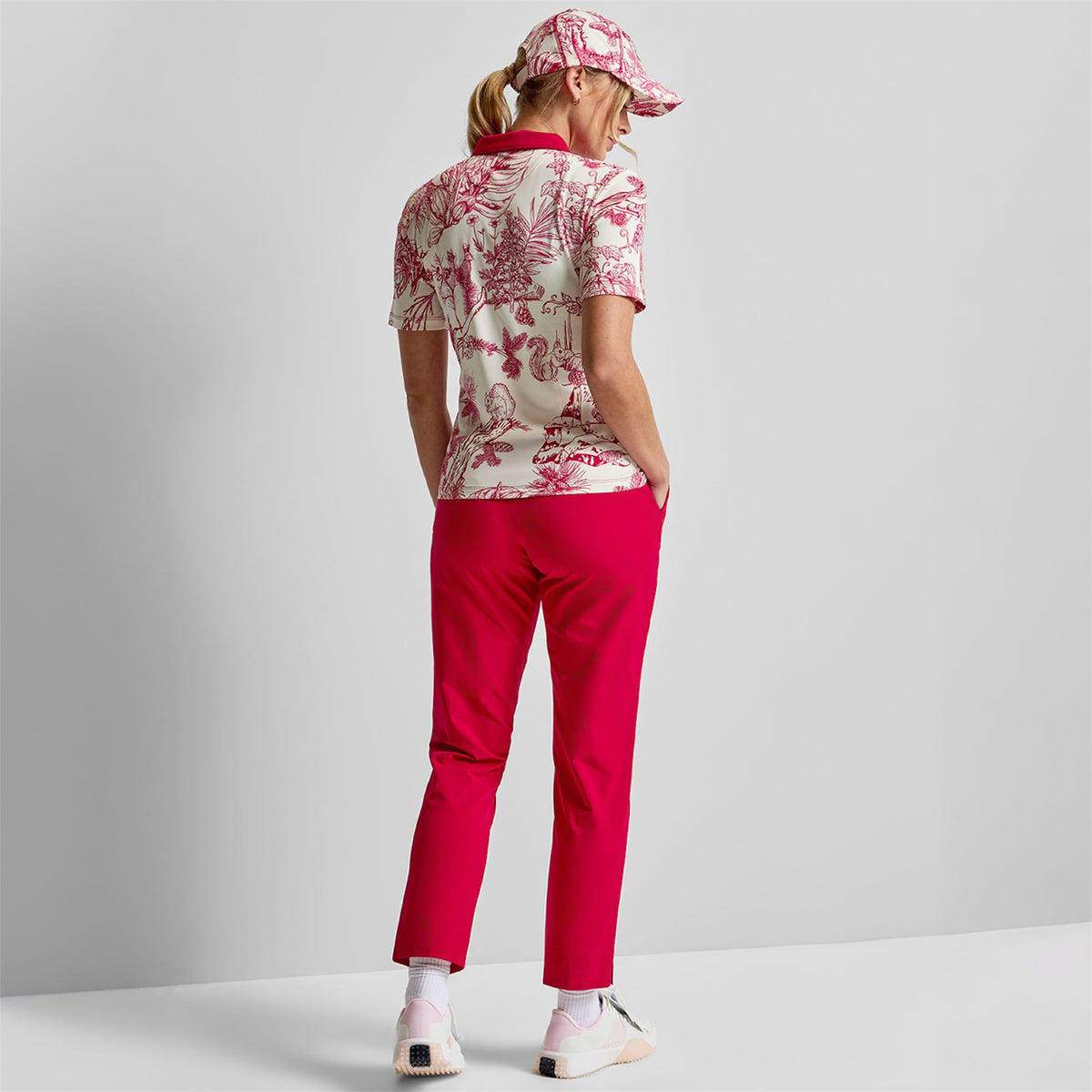 Printed Polo Red Botanical