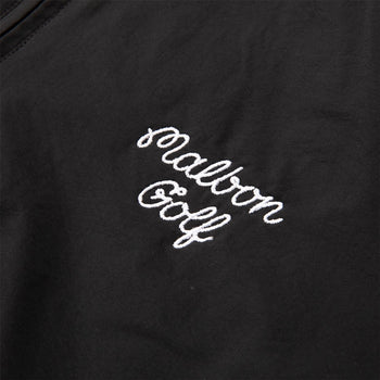 Malbon Golf Evergreen SS Nylon Windshirt Black | TRENDYGOLF UK