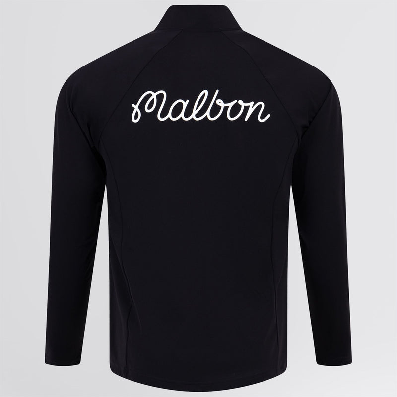 Performance Raglan Quarter Zip Mid Layer Black