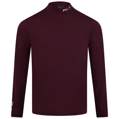 RLX Recycled Peached Airflow Long Sleeve Base Layer Harvard Wine - AW23