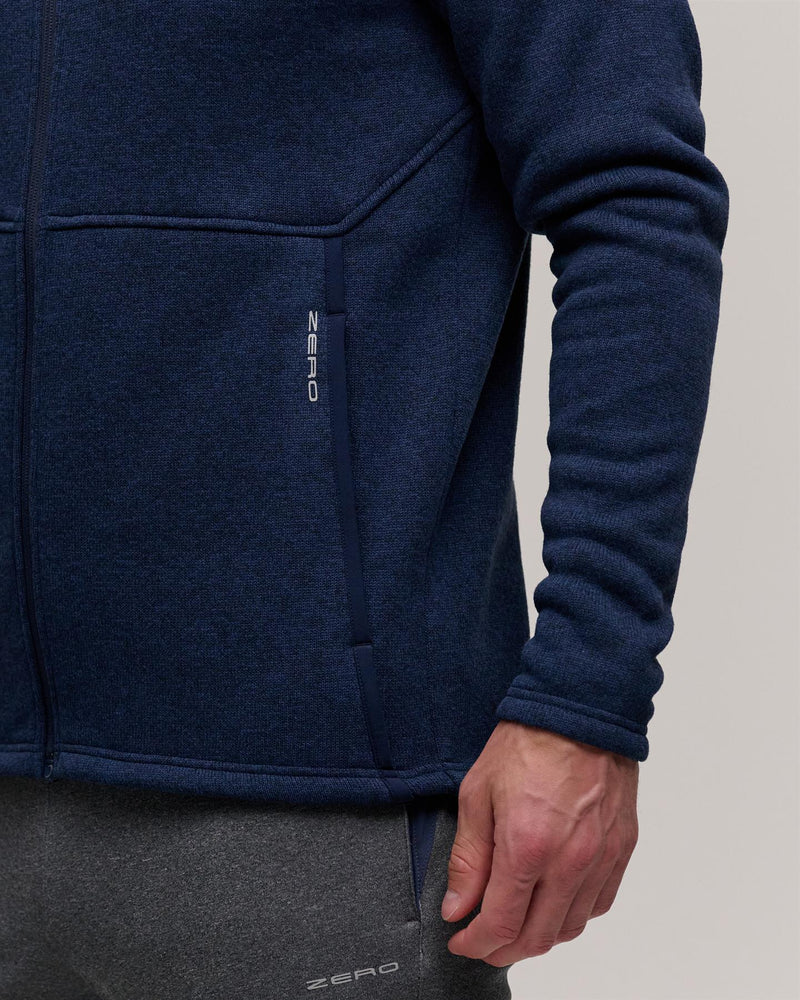 Maier Sweater Knit Fleece Jacket Navy