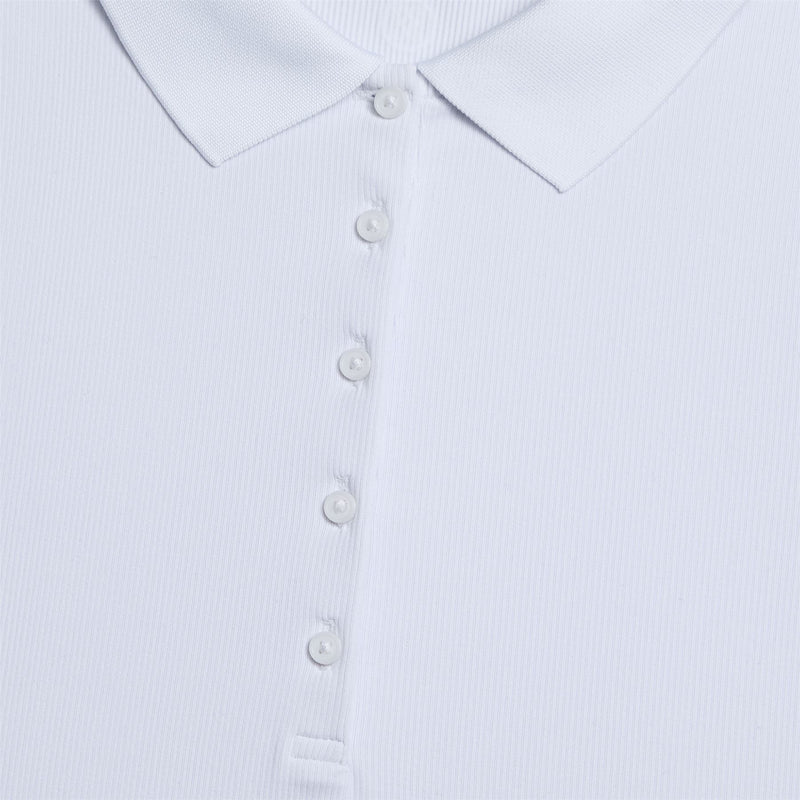 Ribbed Tech Nylon Polo Snow