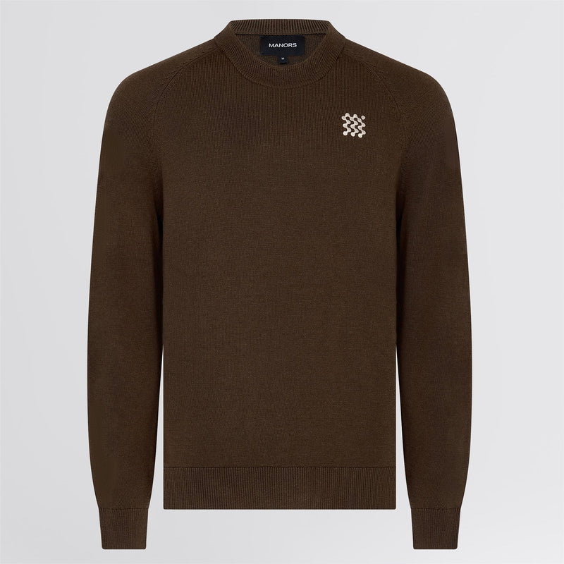 Merino Wool Crewneck Hickory