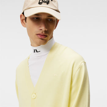 Lucas Merino Tech Wool Knitted Cardigan Wax Yellow