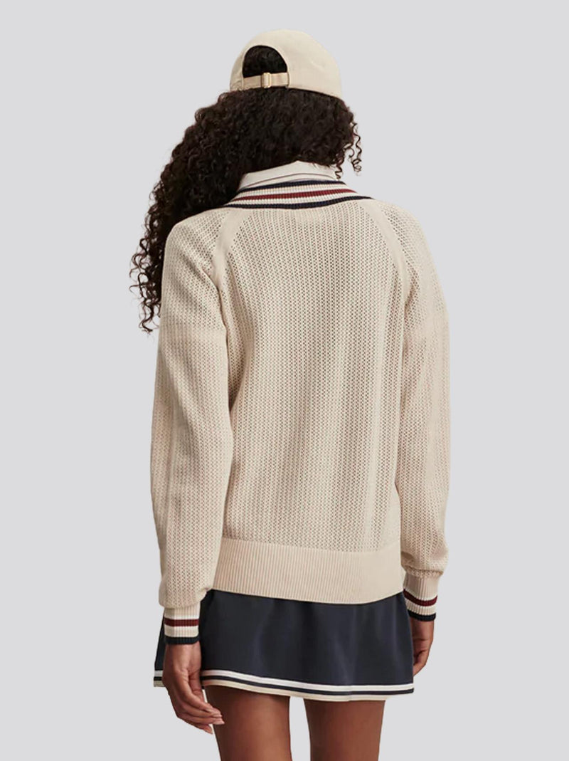 Maurice V-Neck Sweater Oat Milk