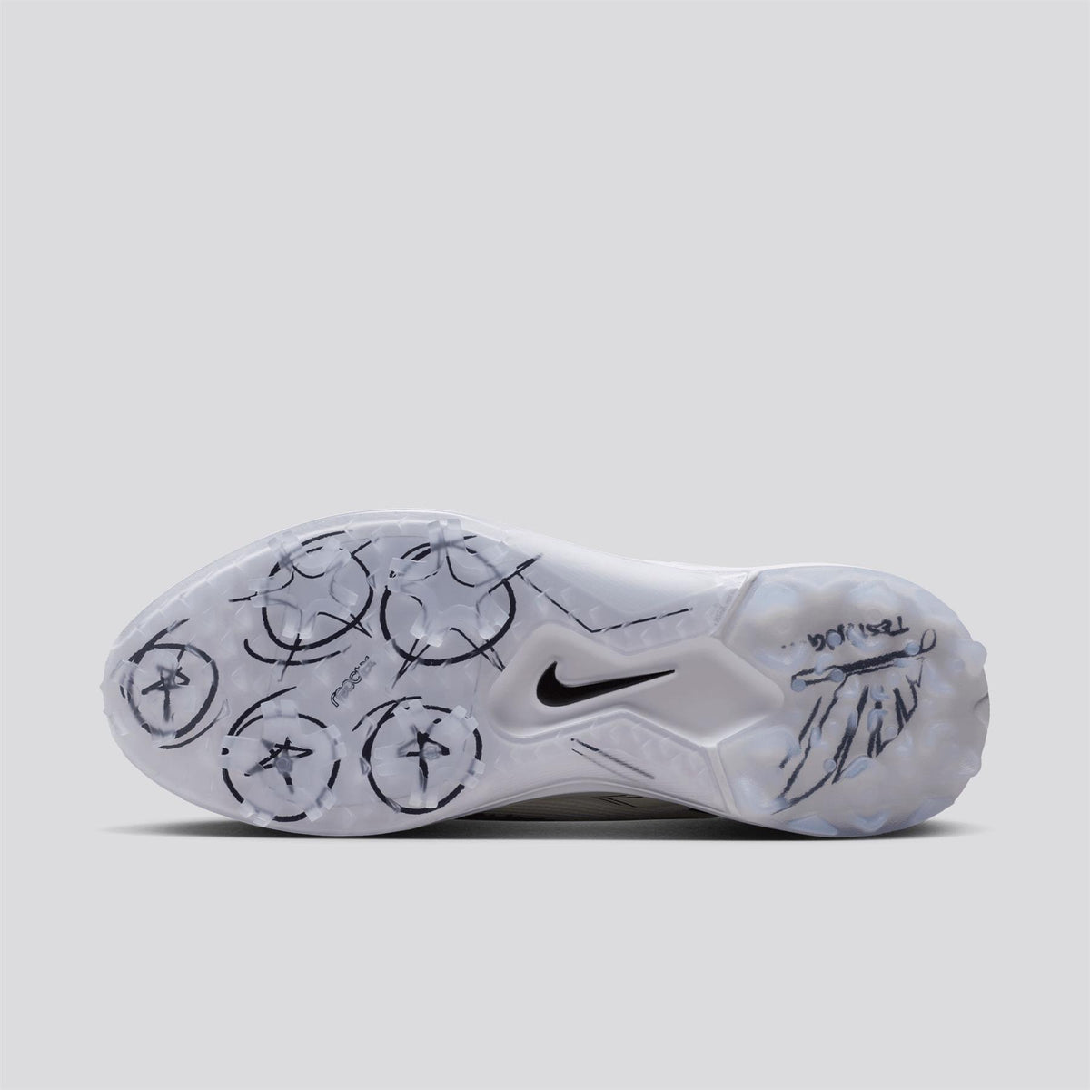 Nike Pegasus 1 Spiked Blueprint Spiked Golf Shoes - toe box detail