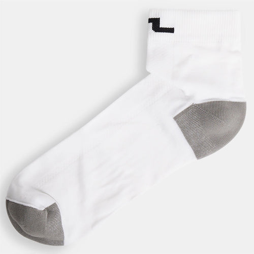 Rune Combed Cotton Socks White - AW24