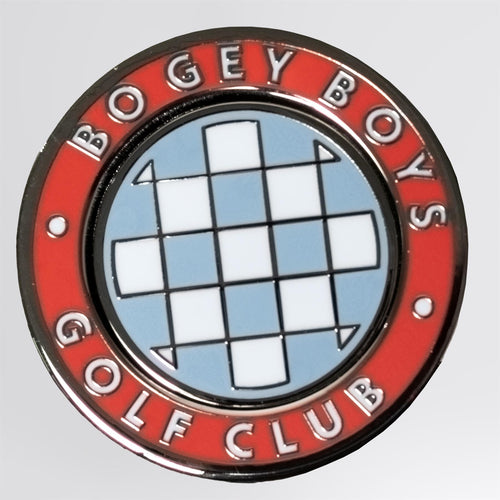 BBGC Check Ball Marker Tangerine