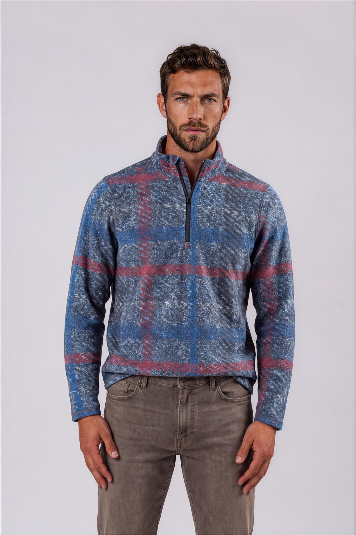 Dunbar Quarter Zip Shedd Hatch Check