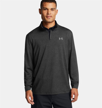 Playoff Novelty Printed Quarter Zip Mid Layer Black