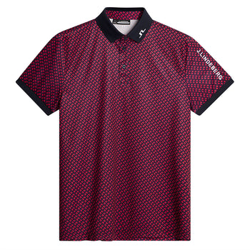 Tour Tech Print Polo Tour Geo Navy