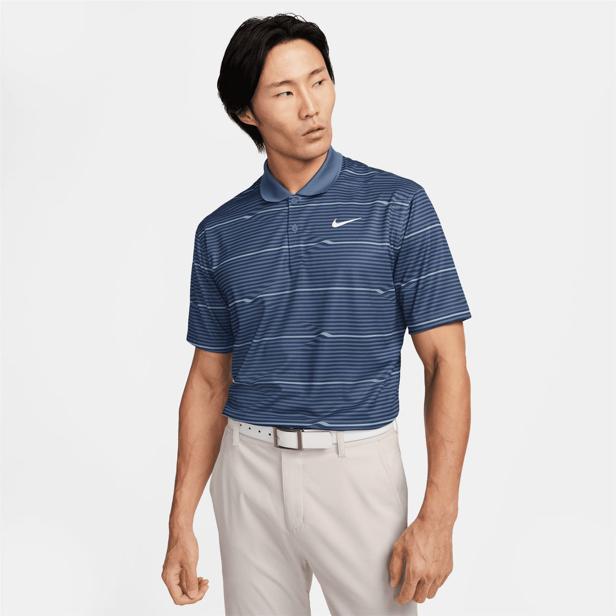 Nike Dri-FIT Victory+ Ripple Stripe Polo Midnight Navy | TRENDYGOLF ...