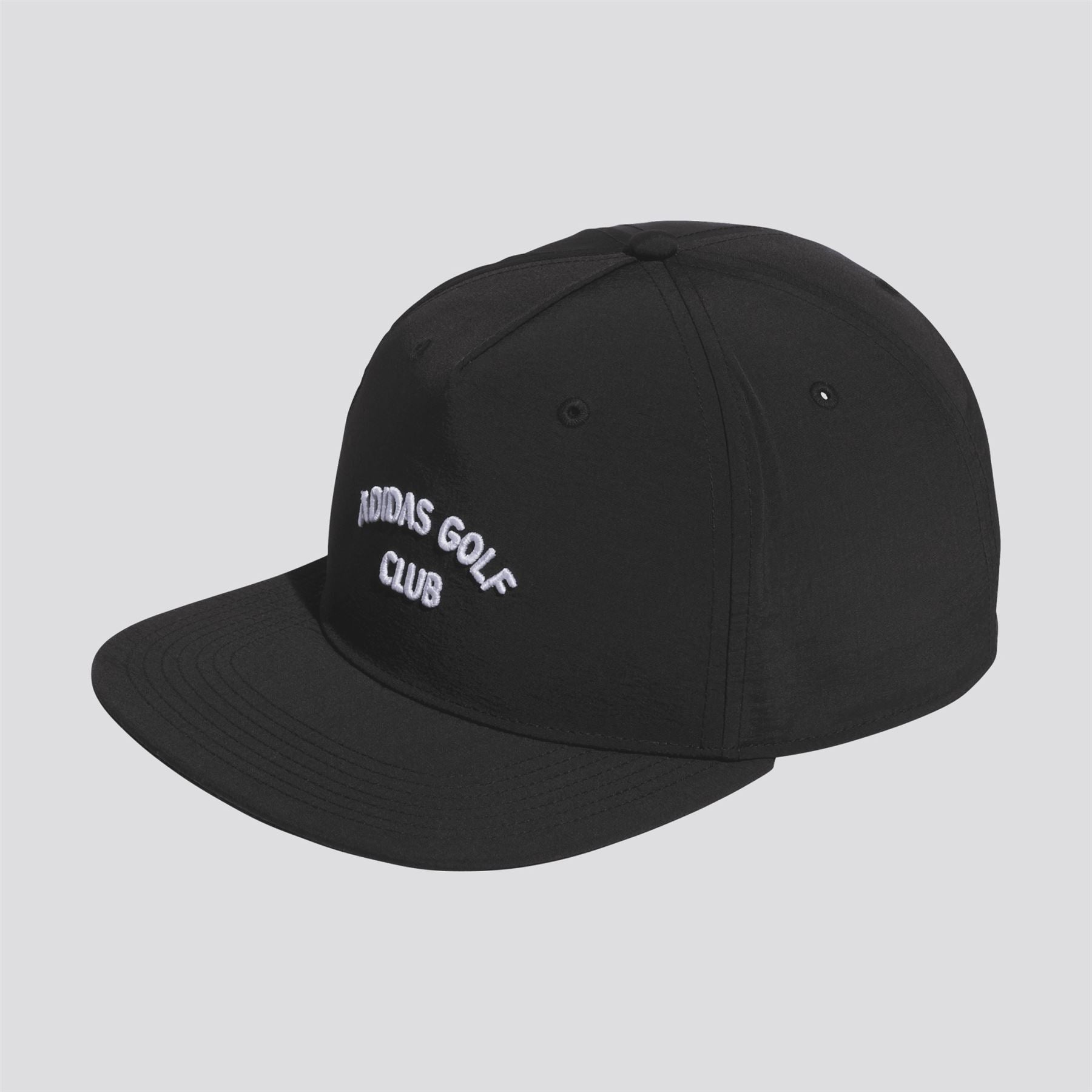 5-Panel Crinkled Nylon Cap Black