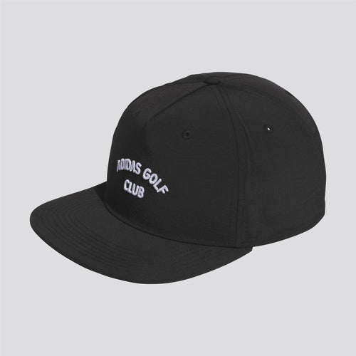 5-Panel Crinkled Nylon Cap Black