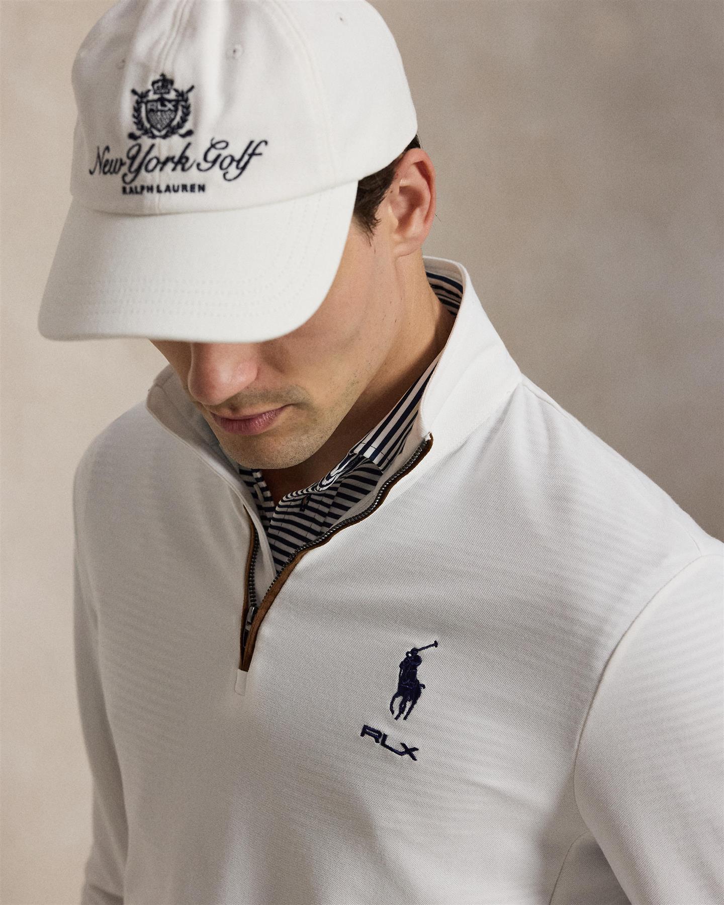 Ralph Lauren Mesh 1/4 Zip Pullover White – TRENDYGOLF UK