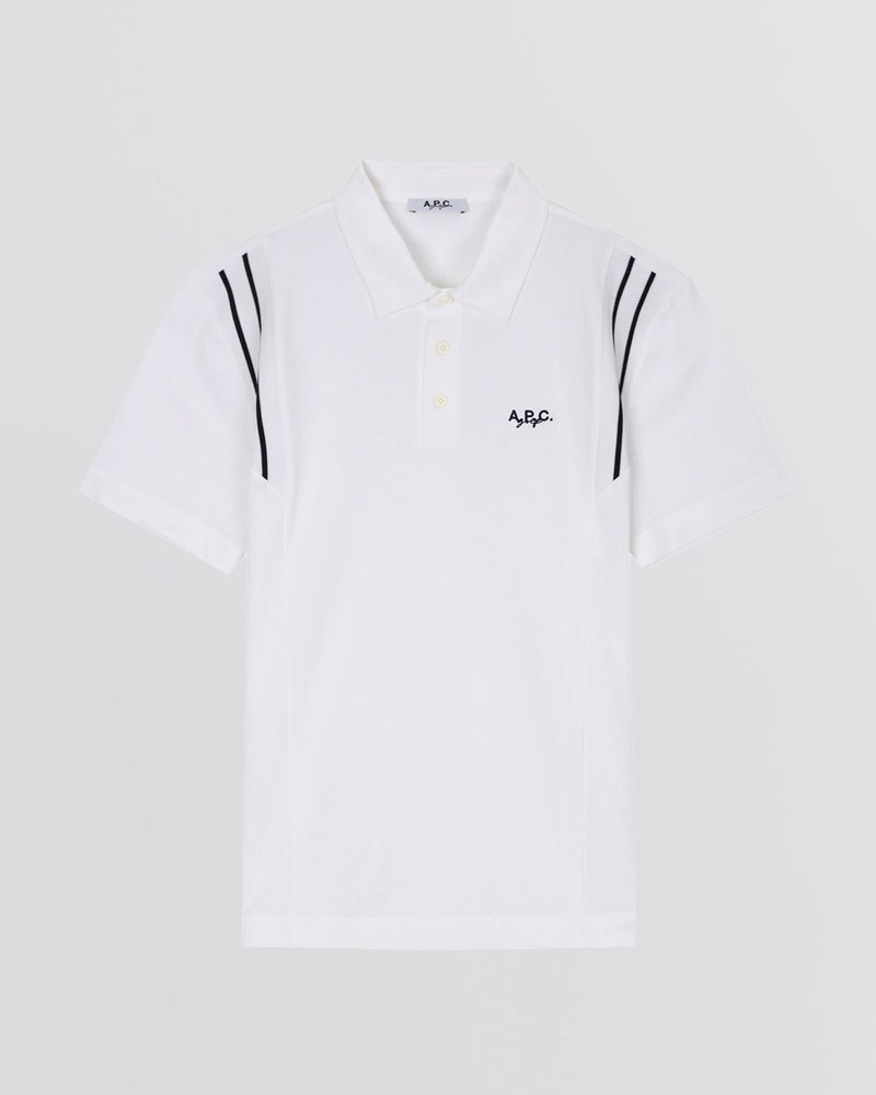 Noa Knit Polo White