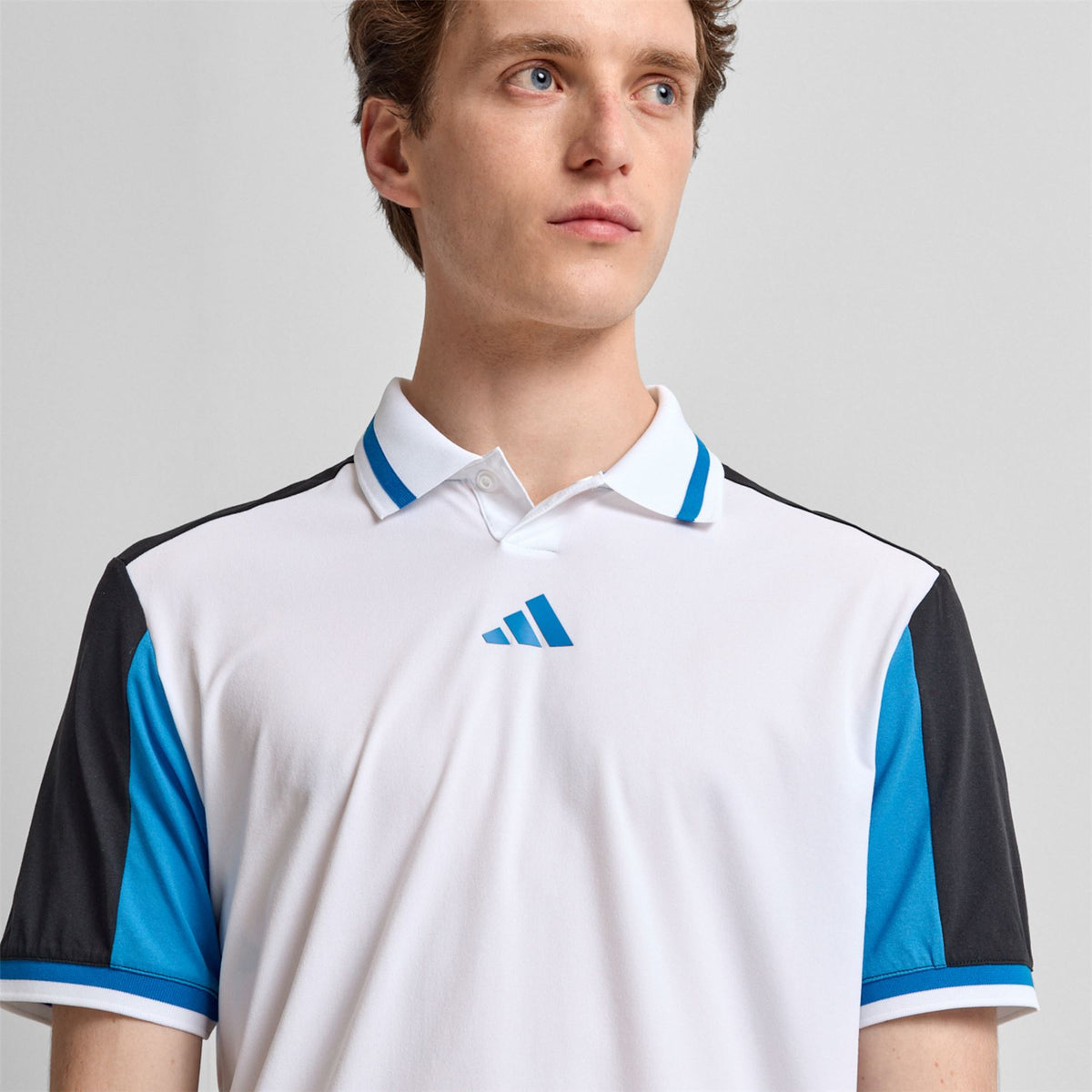 Beyond The Course Vent Twistknit Polo White/Black
