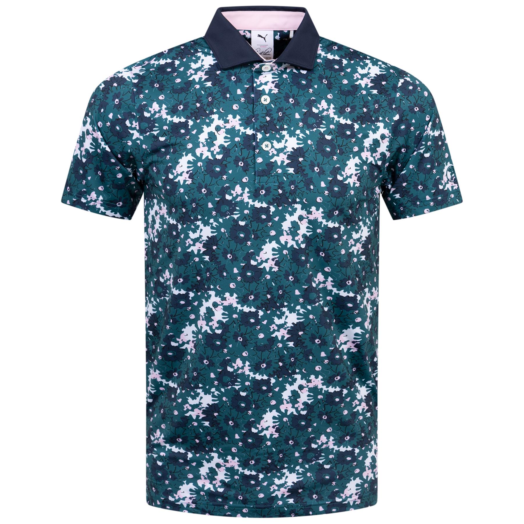 x AP Floral Polo Cold Green