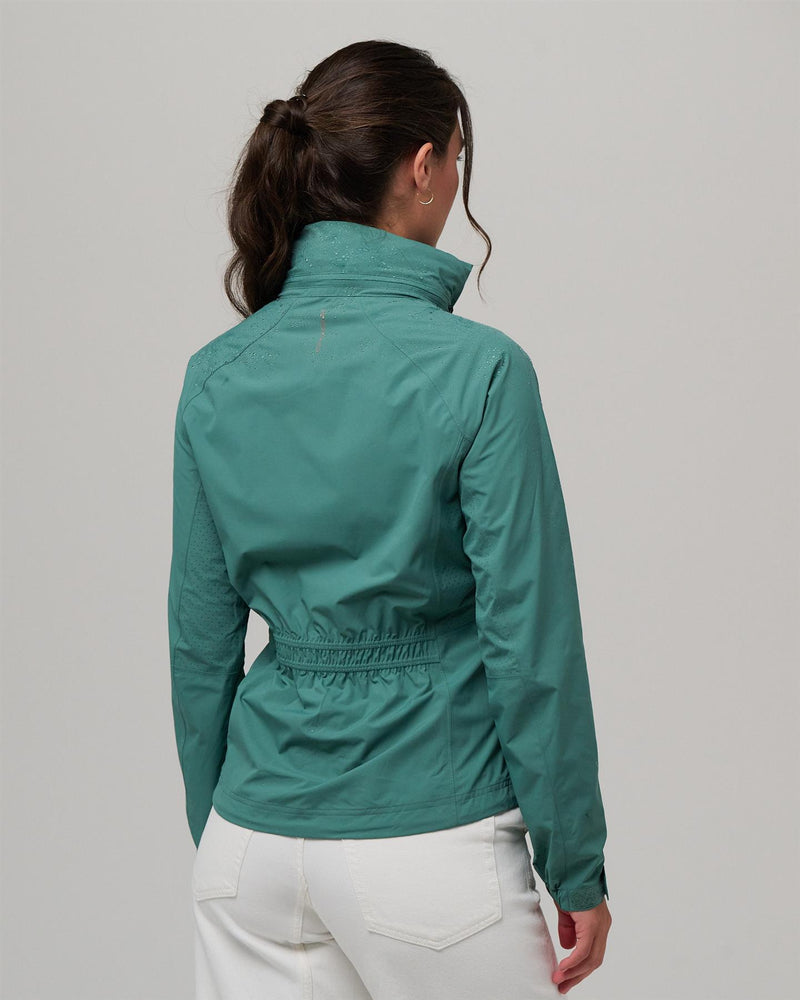 Olivia Waterproof Hooded Jacket Agave