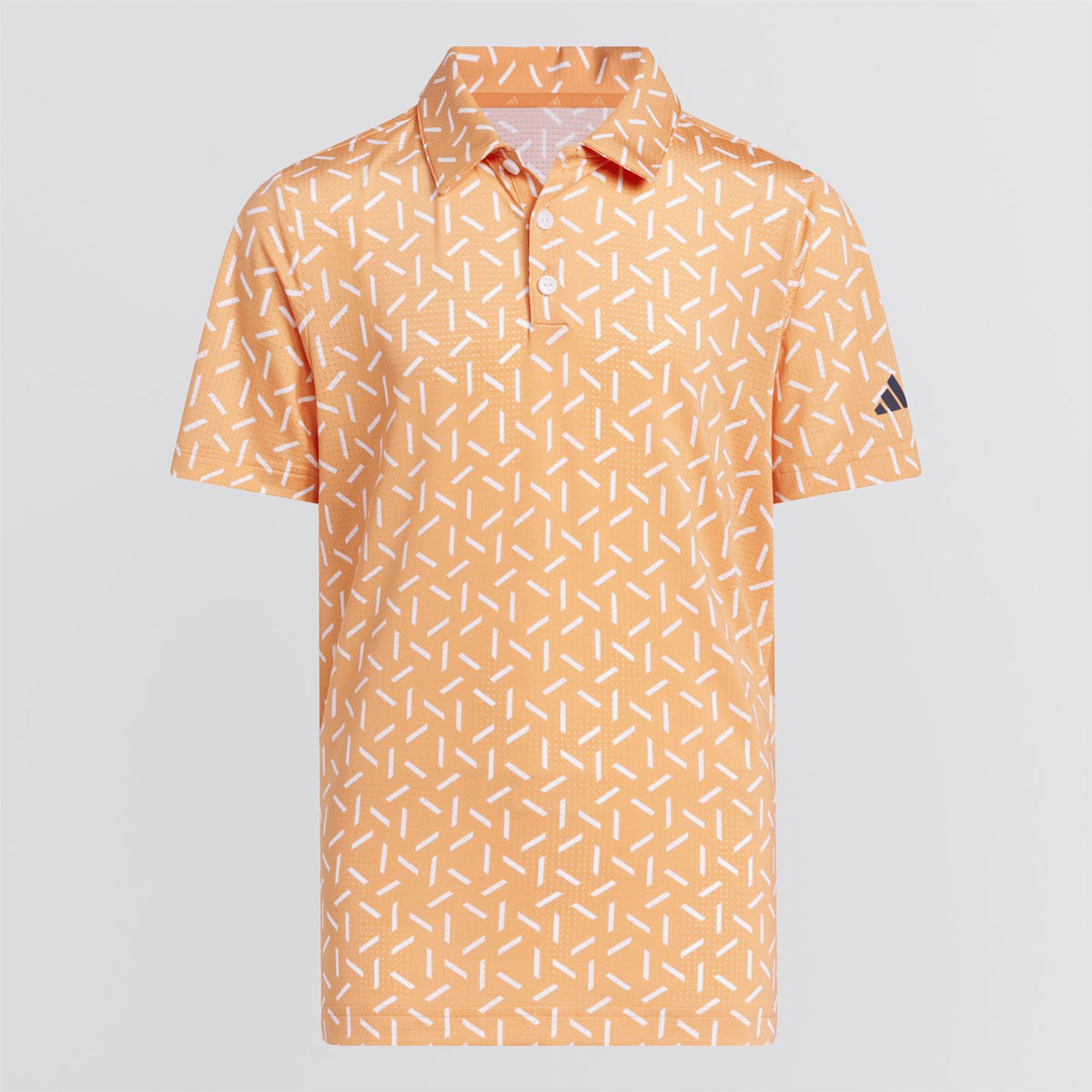 Boys Climacool Ultimate365 Printed Mesh Polo Dusky Orange