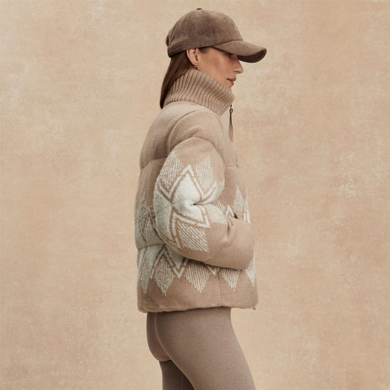 Belinda Knit Puffer Light Taupe