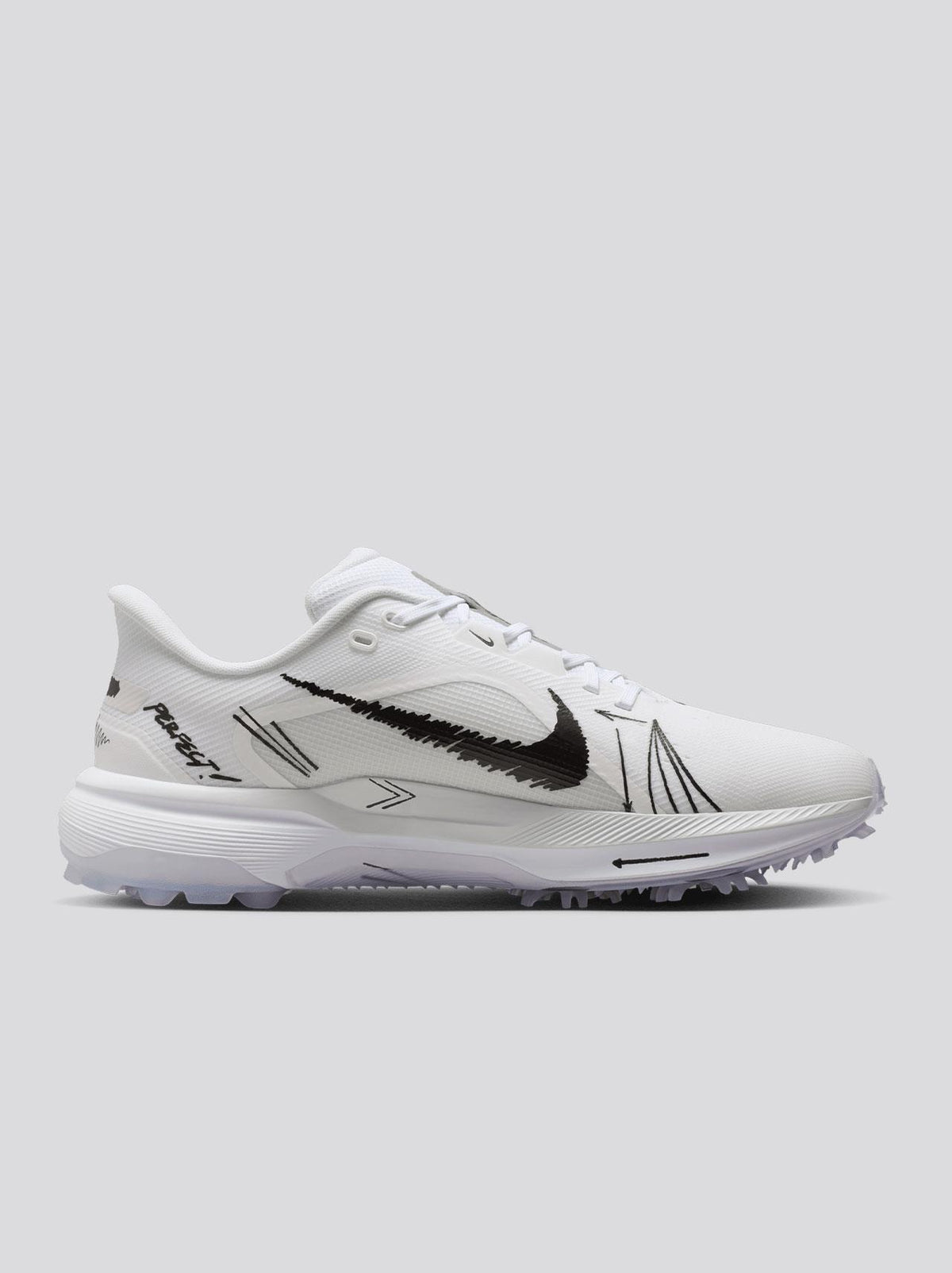 Nike Pegasus 1 Spiked Blueprint Spiked Golf Shoes - side profile