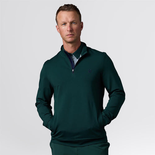 Techsoft Avery Mock Neck Quarter Zip Pine Grove