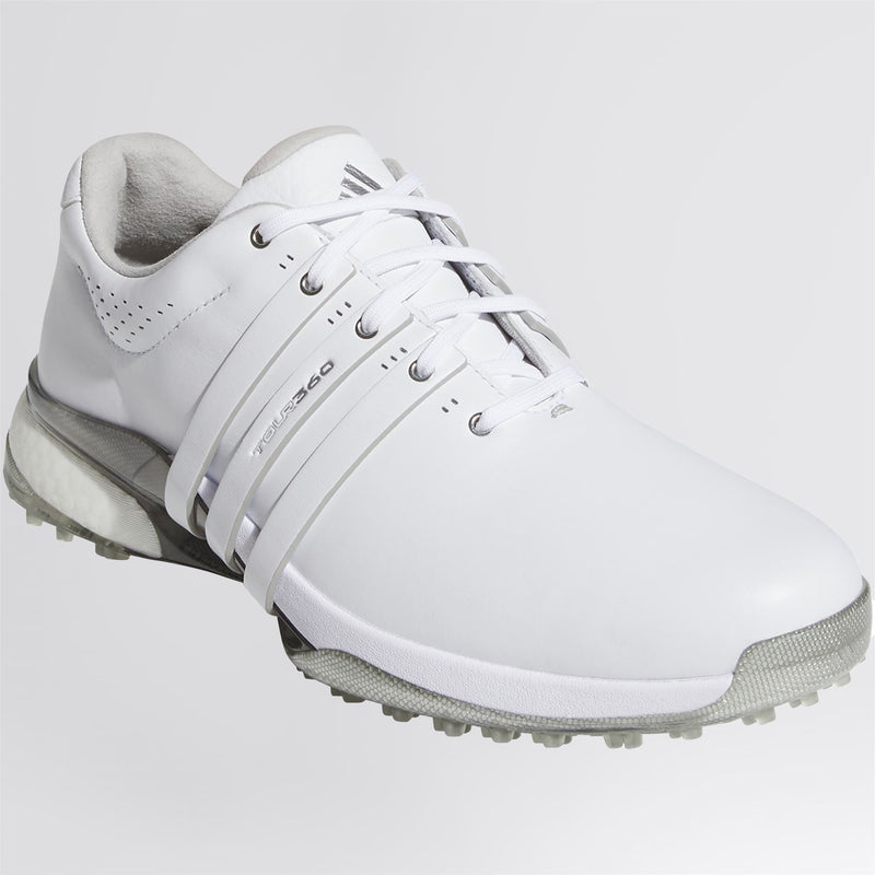 Tour360 25 Spikeless Golf Shoes White/Silver