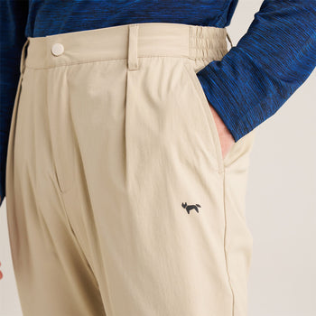 Stretch Golf Trousers Beige