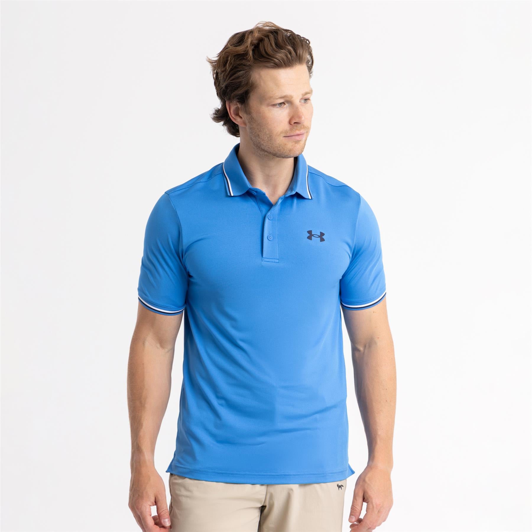 Playoff 3.0 Rib Polo Blue Atlantis/White/Midnight Navy