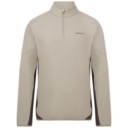 Quarter Zip Tech Mid Layer Greige - AW24