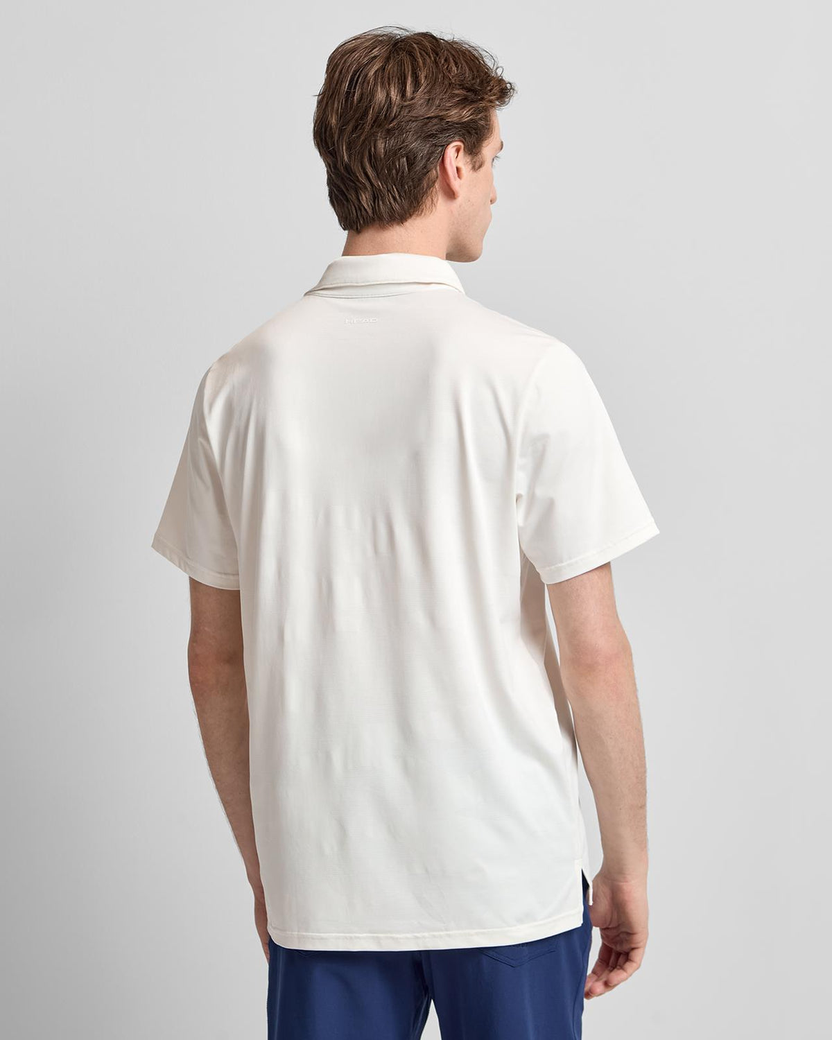 Jacquard Knit Polo Cream