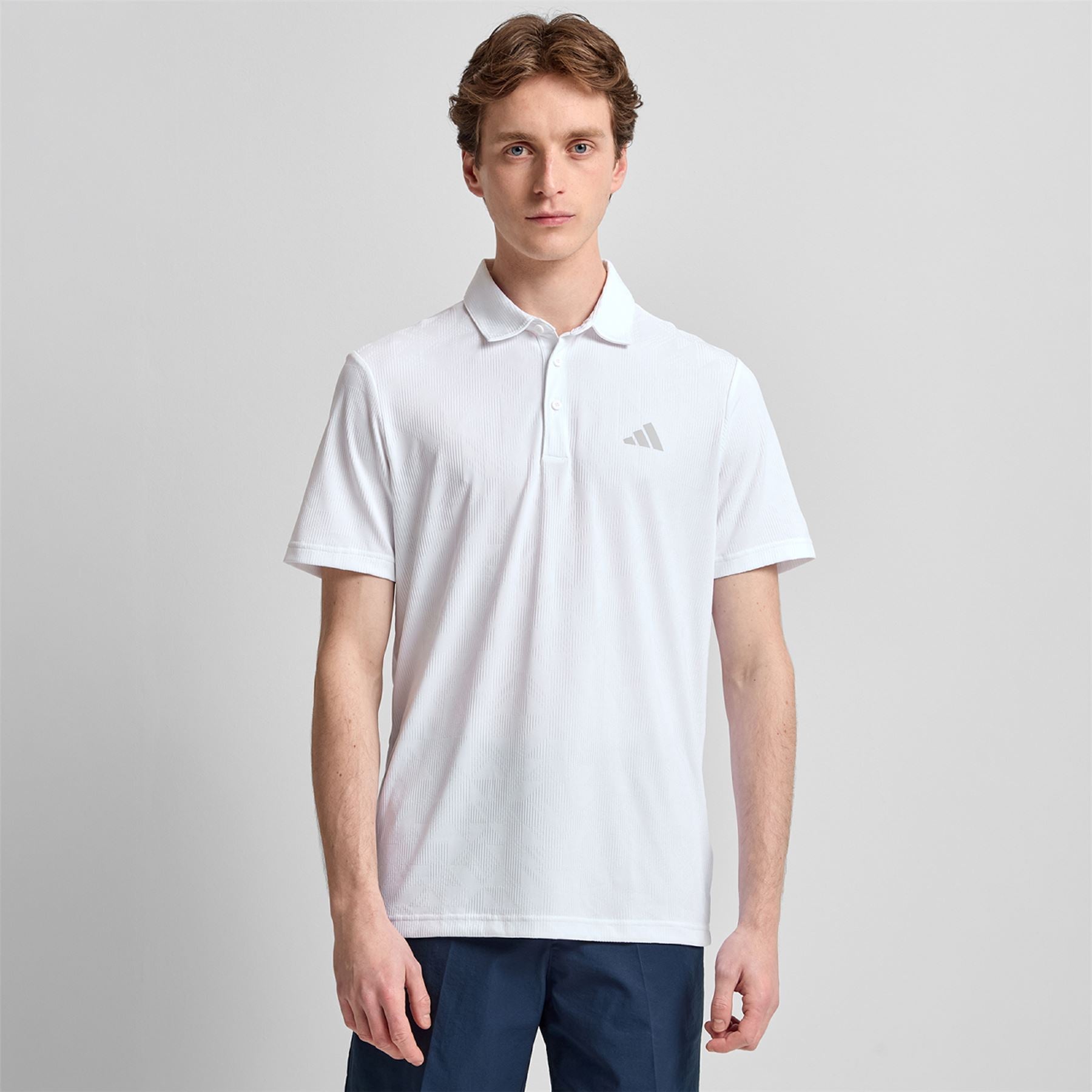Ultimate365 Jacquard Climacool Polo White