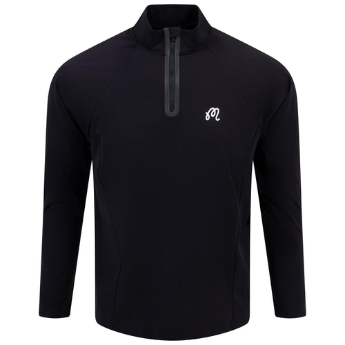 Performance Raglan Quarter Zip Mid Layer Black - AW24