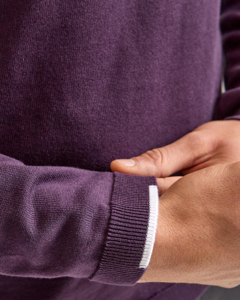 Ever-X Quarter Zip Medium Purple