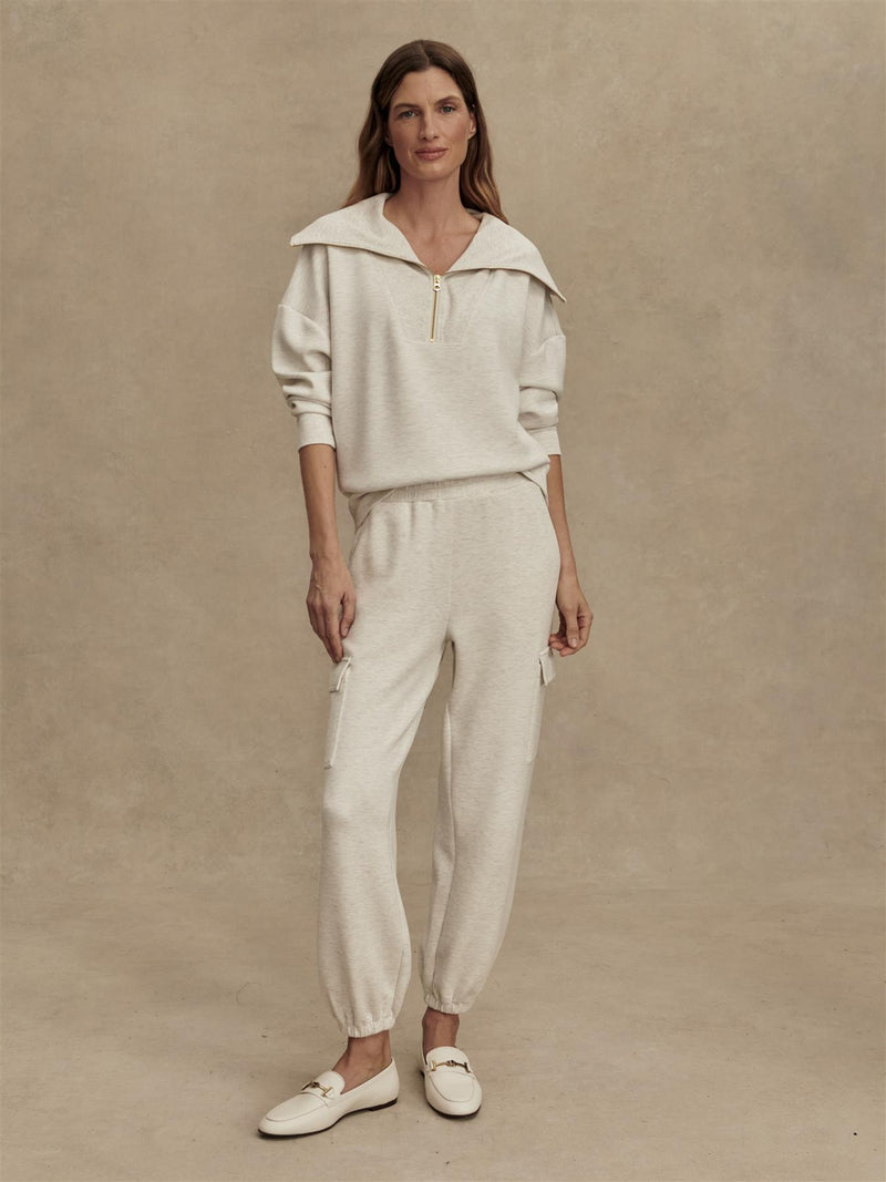 The Cargo 27.5-Inch Trousers Ivory Marl