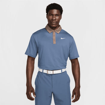 Dri-FIT Tour Contrast Polo Diffused Blue/Mink Brown/White