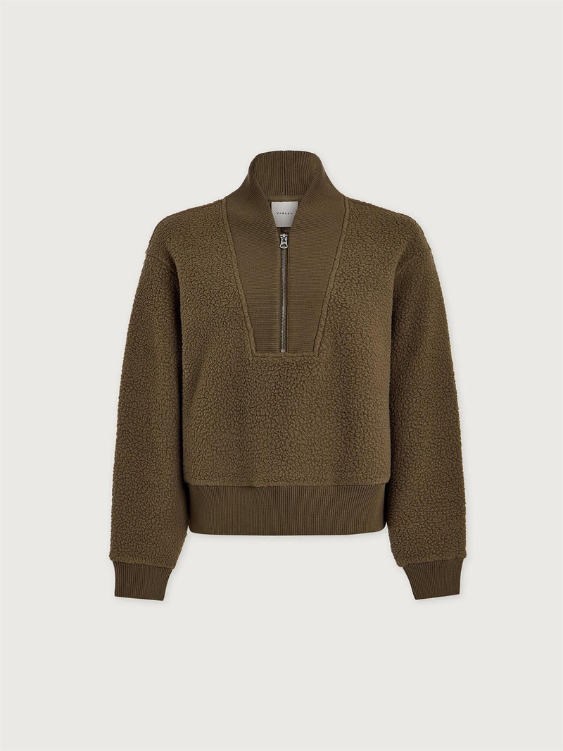 Mumford Half Zip Fleece Teak Olive