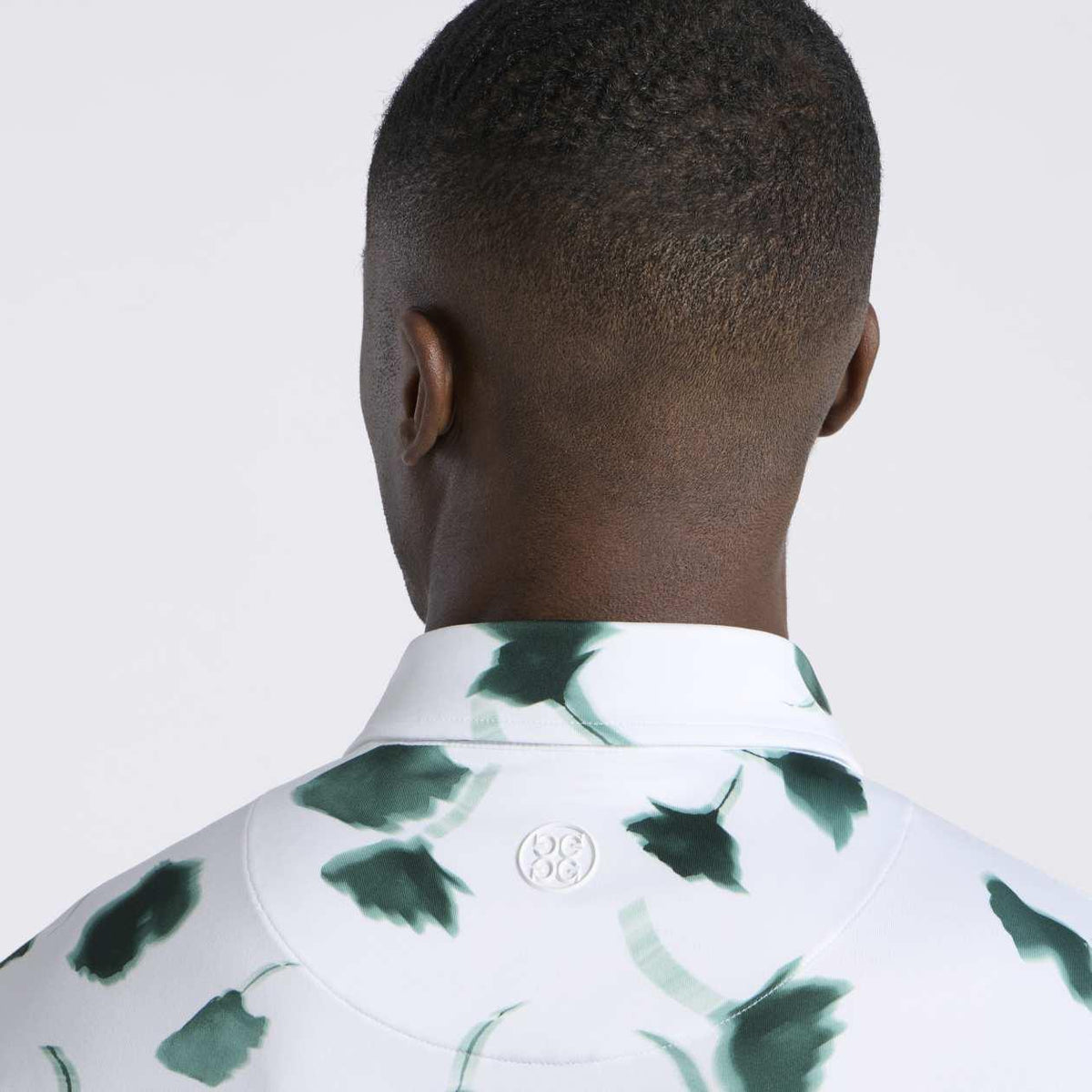 Ghost Floral Tech Jersey Polo Pine/Snow