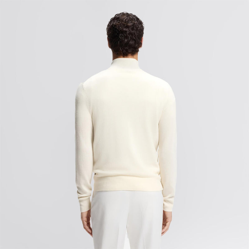 H-Hemarlo Wool Quarter Zip Open White