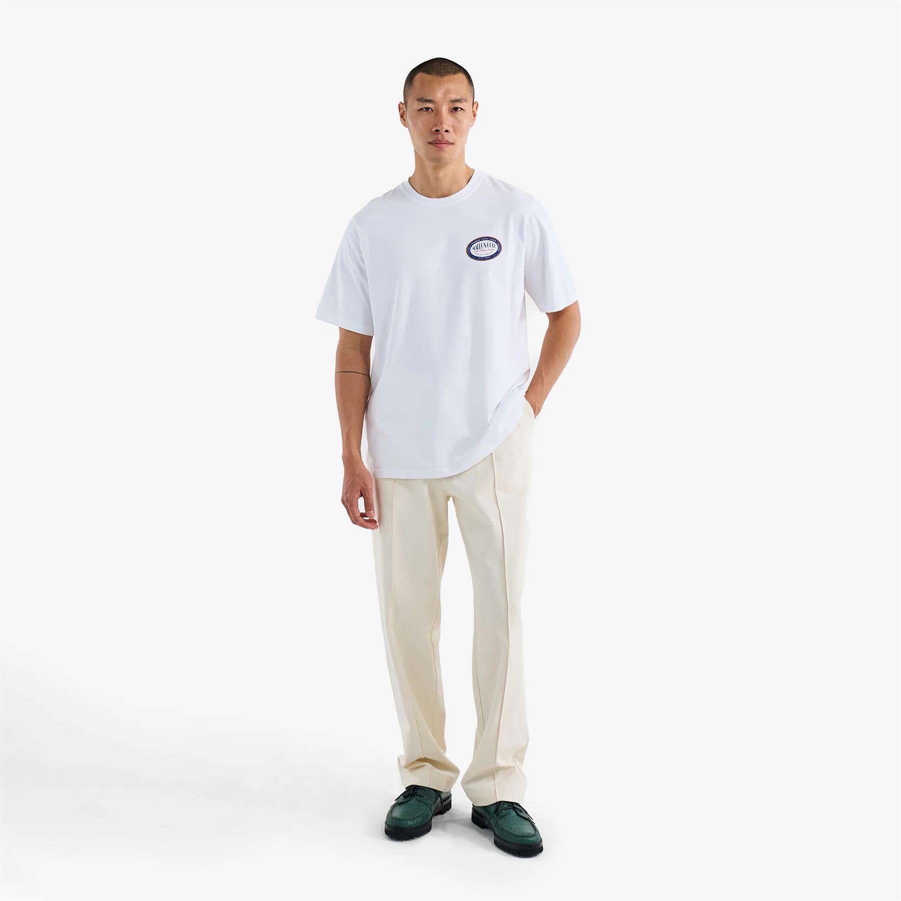 Malbon Golf Matisse T-Shirt White | TRENDYGOLF UK